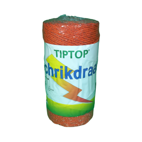 TipTop schrikdraad oranje 200meter 3mm