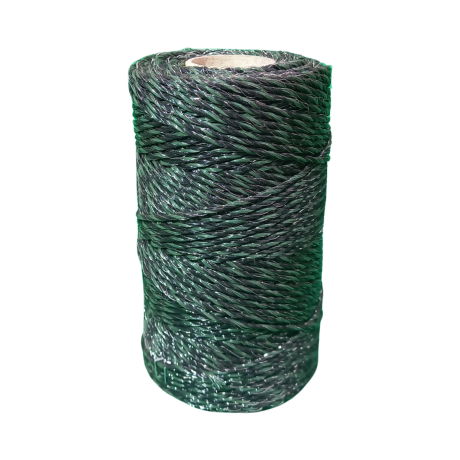 Schrikdraad groen-zwart 200meter 2,5mm