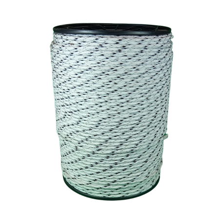 Schrikdraad wit-zwart 400meter 6mm