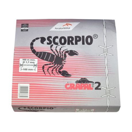 Scorpio prikkeldraad (02) 1,7mm verzinkt 500m lang