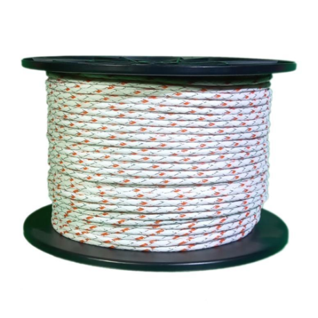 Schrikdraad wit-rood 200meter 6mm