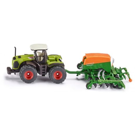 Siku Claas tractor met zaaimachine 1:87