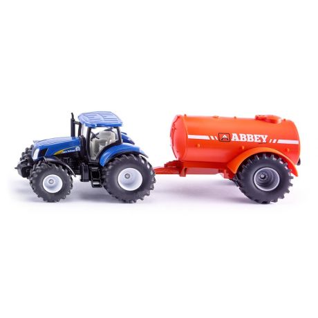 Siku New Holland tractor met Abbey giertank 1:50