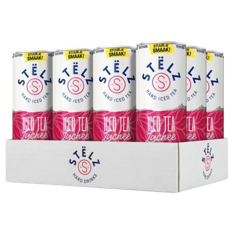 Stëlz hard iced tea lychee tray - 12 stuks