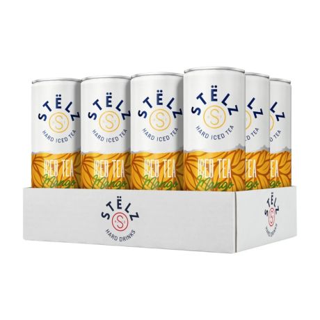 Stëlz hard iced tea mango tray - 12 stuks