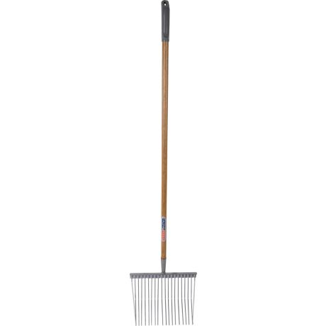 Talentools paardenstalvork metaal met houten steel