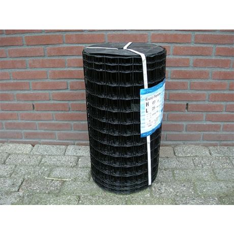 Tuingaas zwart geplastificeerd 100cm hoog, 50x50mm - 2,5mm dik