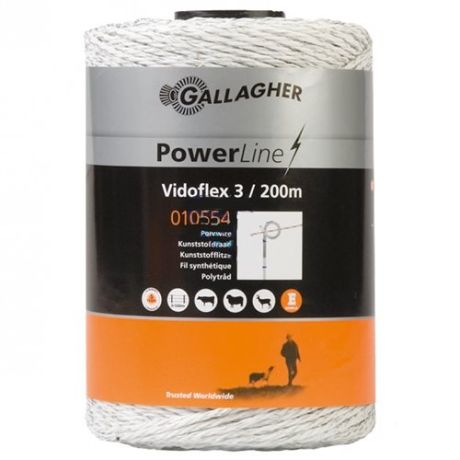 Gallagher Vidoflex 3 wit 200m | Kuiper Koekange