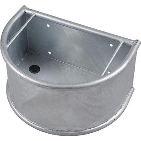 Voerbak gegalvaniseerd halfrond