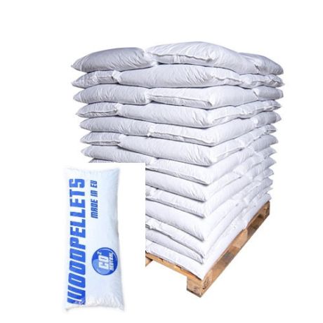 Woodpellets bruin volle pallet - 65 zakken