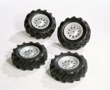 RollyTrac Air Tyres grijs - Massief - 4 stuks