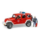 Bruder Jeep wrangler unlimited rubicon brandweerwagen met brandweerman