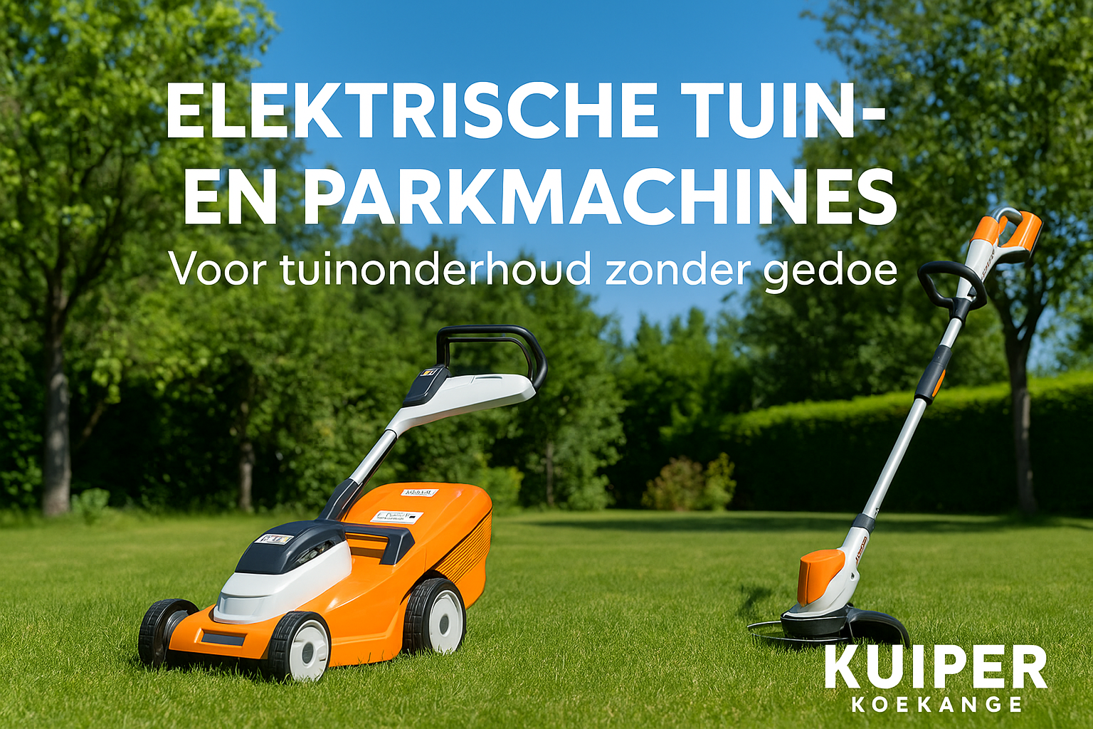 Elektrische tuinmachines: onderhoud zonder gedoe