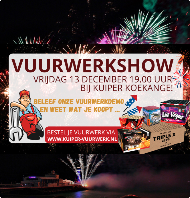 vuurwerkshow Koekange